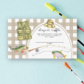 Vissen baby shower - Luierverloting ticket Informatiekaartje