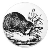  vissen Beaver home decor knop (Voorkant)