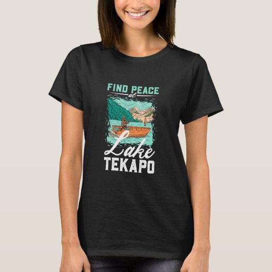 Vissen bij Lake Tekapo T-shirt (Voorkant)