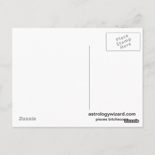 Vissen [ - BitchScope - ] Briefkaart (Achterkant)