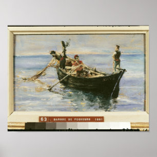 Vissen Boat, 1881 Poster