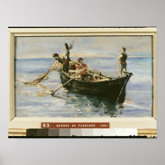 Vissen Boat, 1881 Poster (Voorkant)