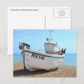 Vissen Boat Hastings Briefkaart (Voorkant / Achterkant)