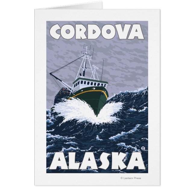 Vissen Boat Scene - Cordova, Alaska (Voorkant)