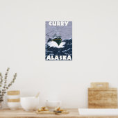 Vissen Boat Scene - Curry, Alaska Poster (Keuken)