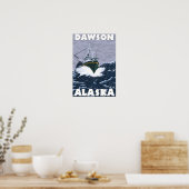 Vissen Boat Scene - Dawson, Alaska Poster (Keuken)
