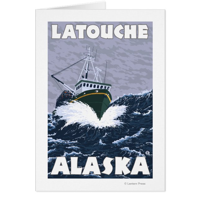 Vissen Boat Scene - Latouche, Alaska (Voorkant)