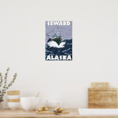 Vissen Boat Scene - Seward, Alaska Poster (Keuken)
