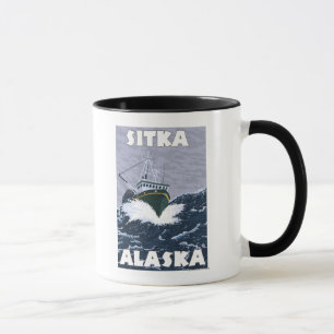 Vissen Boat Scene - Sitka, Alaska Mok