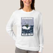 Vissen Boat Scene - Yukon, Alaska T-shirt (Voorkant)