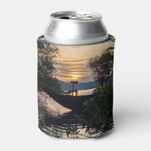 Vissen Boat Sunrise Blikjeskoeler (Blikje Voorkant)