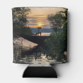 Vissen Boat Sunrise Blikjeskoeler (Achterkant)