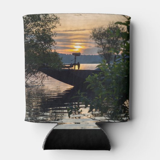 Vissen Boat Sunrise Blikjeskoeler (Achterkant)