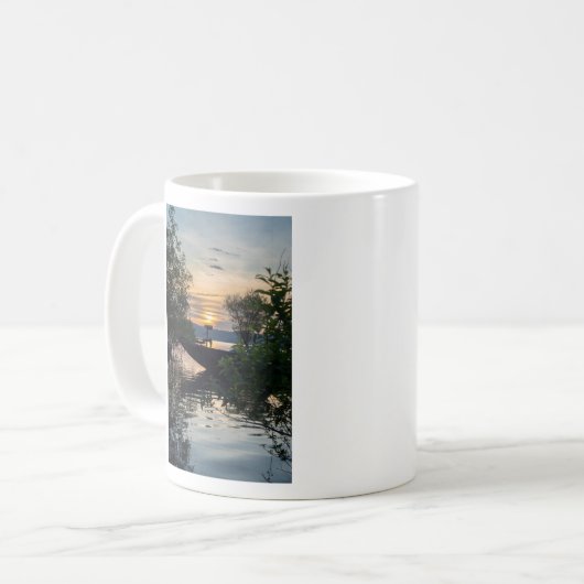 Vissen Boat Sunrise Koffiemok (Voorkant links)