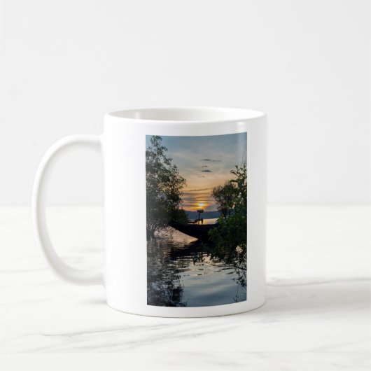 Vissen Boat Sunrise Koffiemok (Links)