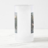 Vissen Boat Sunrise Matglas Bierpul (Center)