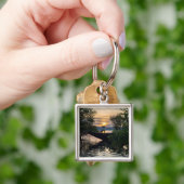 Vissen Boat Sunrise Sleutelhanger (Hand)