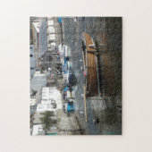 Vissen Boat Wharf Legpuzzel (Verticaal)