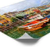 Vissen Boats - Cobh Town, Ierland Poster (Hoek)