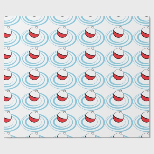 Vissen Bobber Cadeaupapier (Vlak)