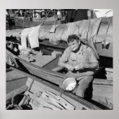 Vissen bootkok - Kerstmis 1938 Poster (Voorkant)