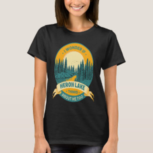Vissen Bootvaren Kamperen Meer Vakantie Reiger Mee T-shirt