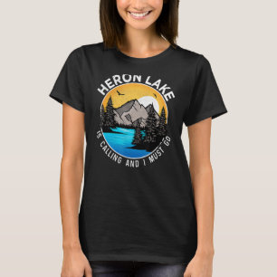 Vissen Bootvaren Kamperen Meerzicht Reiger Meer T-shirt