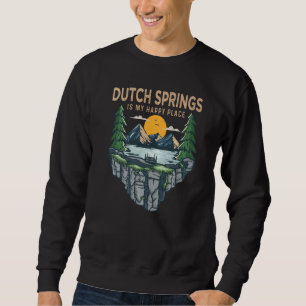 Vissen Bootvaren Kamperen Mijn Gelukkige Plek Dutc Trui
