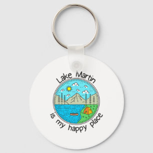 Vissen Bootvaren Kamperen - Mijn Geluksplek Lake M Sleutelhanger