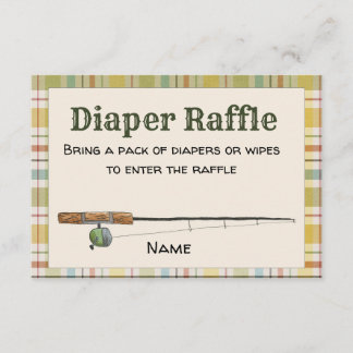 Vissen Boy Diaper Raffle Kaart