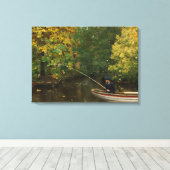 Vissen Boy (door Hans Andersen Brendekilde) Canvas Afdruk (Insitu (Houten vloer))