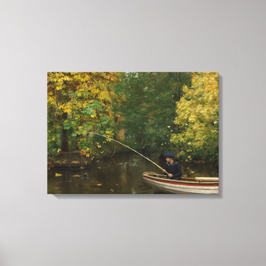 Vissen Boy (door Hans Andersen Brendekilde) Canvas Afdruk (Voorkant)