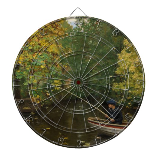 Vissen Boy (door Hans Andersen Brendekilde) Dartbord (Voorkant)