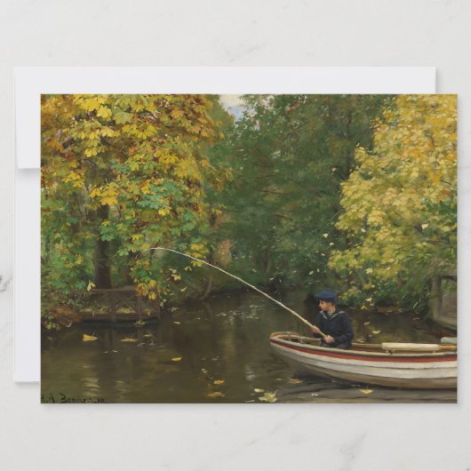 Vissen Boy (door Hans Andersen Brendekilde) Kaart (Voorkant)