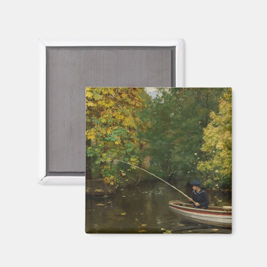 Vissen Boy (door Hans Andersen Brendekilde) Magneet (Voorkant / Achterkant)