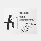 Vissen Boy Vissen Fish Deurmat (Voorkant)