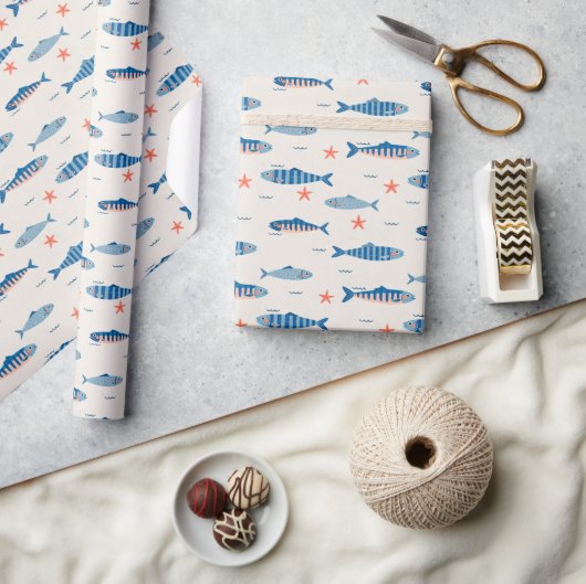 Vissen Cadeaupapier (Crafts)