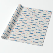 Vissen Cadeaupapier (Uitgerold)