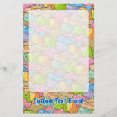 Vissen cartoon briefpapier (Voorkant)