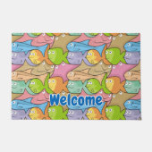 Vissen cartoon deurmat (Voorkant)