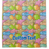 Vissen cartoon douchegordijn (Voorkant)