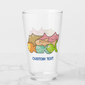 Vissen Cartoon Glas (Achterkant)