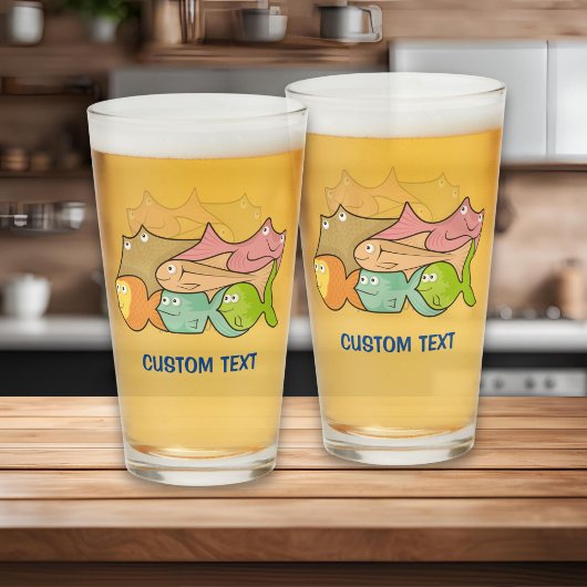 Vissen Cartoon Glas