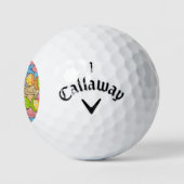 Vissen cartoon golfballen (Logo)