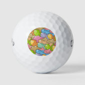 Vissen cartoon golfballen (Voorkant)