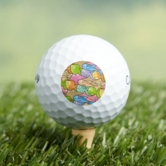 Vissen cartoon golfballen (Insitu Shirt)