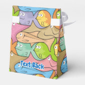 Vissen cartoon gunstbox bedankdoosjes (Achterkant)