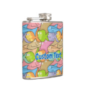 Vissen cartoon heupkolf heupfles (Rechts)