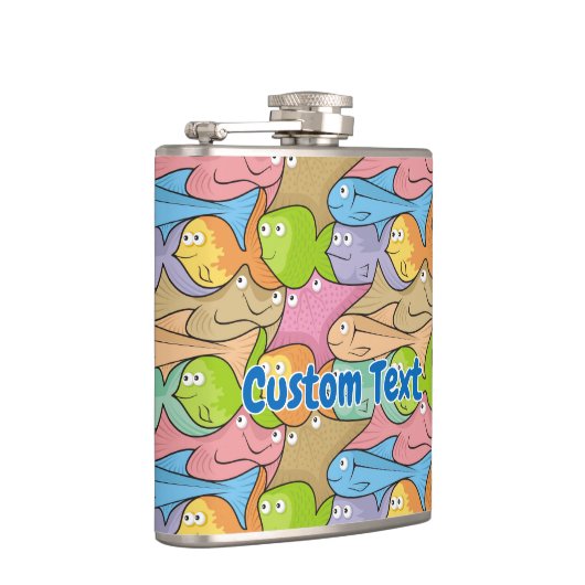 Vissen cartoon heupkolf heupfles (Rechts)