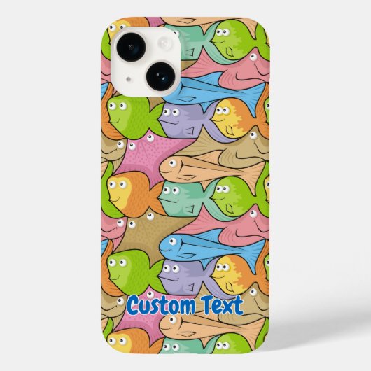 Vissen cartoon Hoesje-Mate iPhone case (Achterkant)